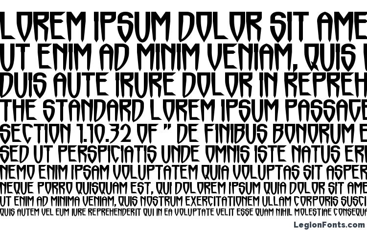 specimens Horrormaster font, sample Horrormaster font, an example of writing Horrormaster font, review Horrormaster font, preview Horrormaster font, Horrormaster font