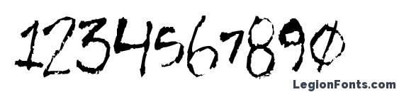 Horse Font, Number Fonts
