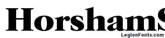 HorshamSerial Xbold Regular font, free HorshamSerial Xbold Regular font, preview HorshamSerial Xbold Regular font
