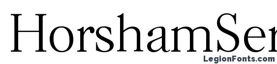 HorshamSerial Xlight Regular Font