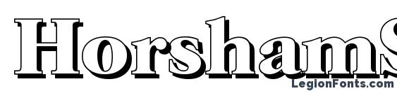 HorshamShadow Bold font, free HorshamShadow Bold font, preview HorshamShadow Bold font