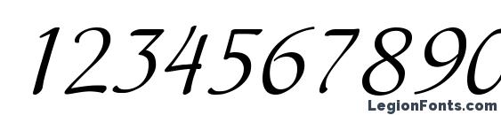 Hortensia Font, Number Fonts