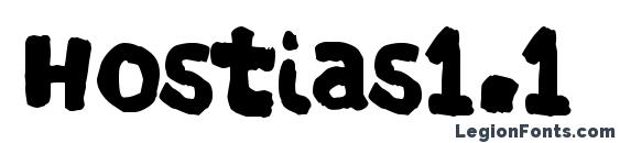 шрифт Hostias1.1 normal, бесплатный шрифт Hostias1.1 normal, предварительный просмотр шрифта Hostias1.1 normal