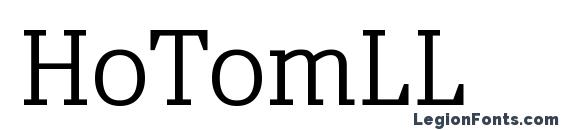 шрифт HoTomLL, бесплатный шрифт HoTomLL, предварительный просмотр шрифта HoTomLL