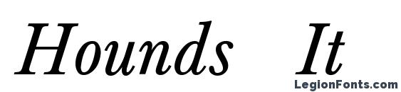 Hounds Italic font, free Hounds Italic font, preview Hounds Italic font