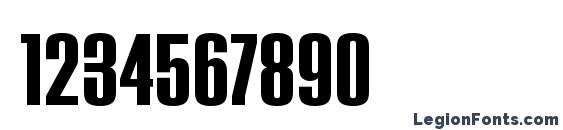HouseGothic BoldOne Font, Number Fonts