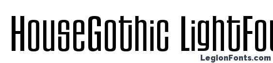 HouseGothic LightFour Font