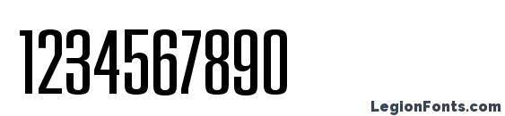 HouseGothic LightOne Font, Number Fonts