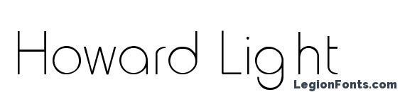 Howard Light Font