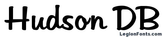 Hudson DB font, free Hudson DB font, preview Hudson DB font