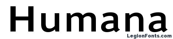 шрифт Humana 970, бесплатный шрифт Humana 970, предварительный просмотр шрифта Humana 970