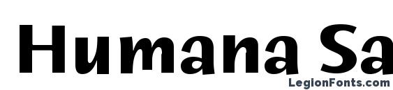 Humana Sans ITC Bold Font