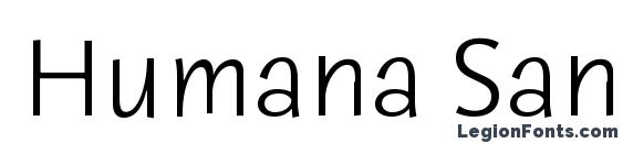 Шрифт Humana Sans ITC Light