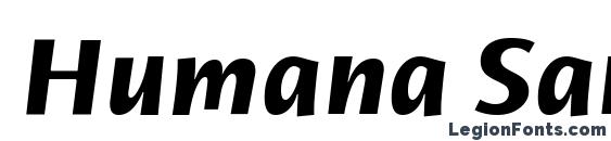 Шрифт Humana Sans ITC TT BoldItalic