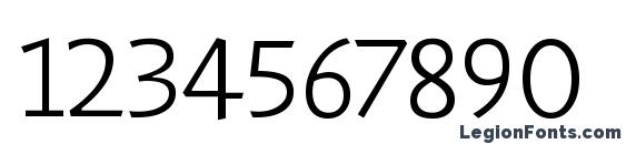 Humana Sans ITC TT Light Font, Number Fonts