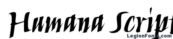 Humana Script ITC TT Bold font, free Humana Script ITC TT Bold font, preview Humana Script ITC TT Bold font