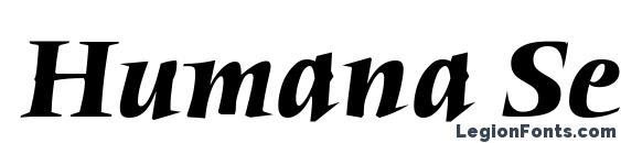 Humana Serif ITC Bold Italic Font