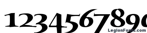 Humana Serif ITC Bold Font, Number Fonts