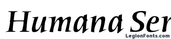 Humana Serif ITC Medium Italic Font
