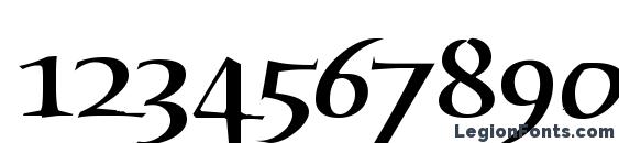 Humana Serif ITC Medium Font, Number Fonts
