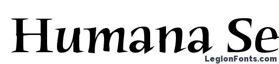 Шрифт Humana Serif ITC Medium