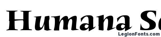 Humana Serif ITC TT Bold Font