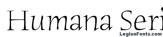 Шрифт Humana Serif ITC TT Light