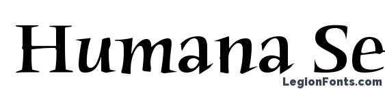 Шрифт Humana Serif Md ITC TT Medium