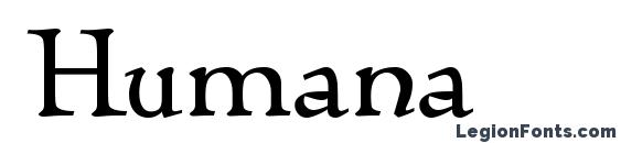 Humana font, free Humana font, preview Humana font
