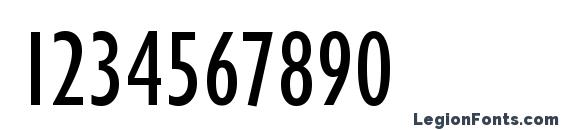 Humanist 521 Condensed BT Font, Number Fonts