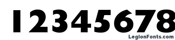 Humanist 521 Extra Bold BT Font, Number Fonts