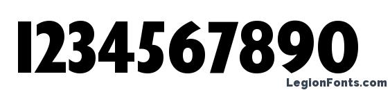 Humanist 521 Extra Bold Condensed BT Font, Number Fonts