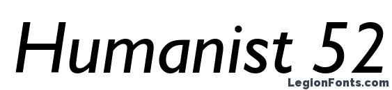 Humanist 521 Italic BT font, free Humanist 521 Italic BT font, preview Humanist 521 Italic BT font