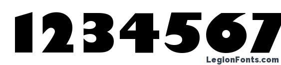 Humanist 521 Ultra Bold BT Font, Number Fonts