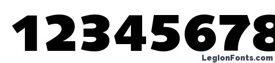 Humanist 531 Ultra Black BT Font, Number Fonts