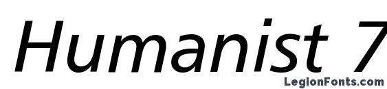 Шрифт Humanist 777 Italic BT