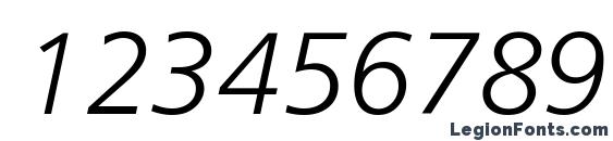 Шрифт Humanist 777 Light Italic BT, Шрифты для цифр и чисел