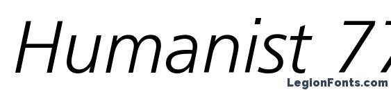 Humanist 777 Light Italic BT font, free Humanist 777 Light Italic BT font, preview Humanist 777 Light Italic BT font