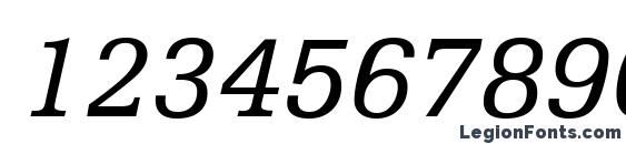 Humanist Slabserif 712 Italic BT Font, Number Fonts