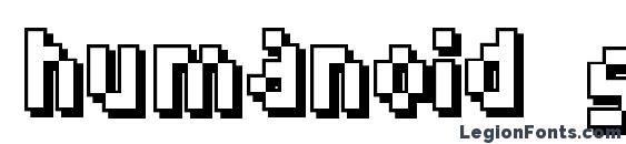 шрифт Humanoid straight, бесплатный шрифт Humanoid straight, предварительный просмотр шрифта Humanoid straight