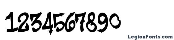 Шрифт Humbucker Nasty, Шрифты для цифр и чисел