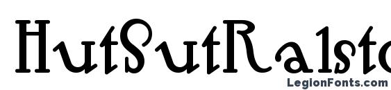 HutSutRalston font, free HutSutRalston font, preview HutSutRalston font