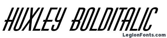 Huxley bolditalic Font