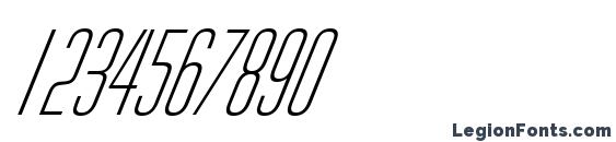 Huxley italic Font, Number Fonts