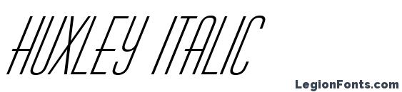 шрифт Huxley italic, бесплатный шрифт Huxley italic, предварительный просмотр шрифта Huxley italic
