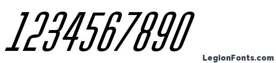Шрифт Huxleycaps bolditalic, Шрифты для цифр и чисел