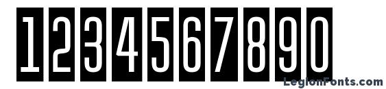 Huxleycm regular Font, Number Fonts