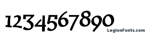 Huxtable Regular Font, Number Fonts