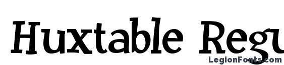 шрифт Huxtable Regular, бесплатный шрифт Huxtable Regular, предварительный просмотр шрифта Huxtable Regular