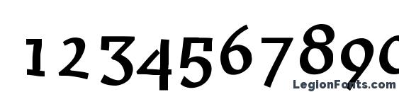 Huxtable Font, Number Fonts
